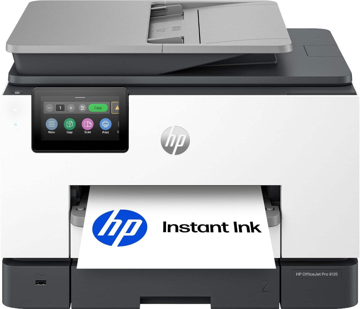 HP – OfficeJet Pro 9135 Wireless All-in-One Inkjet Printer, Scanner, Copier, AI-Enabled with 3 Months of Instant Ink – White