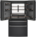 Café™ 36" 22.3 Cu. Ft. Matte Black Counter Depth French Door Refrigerator