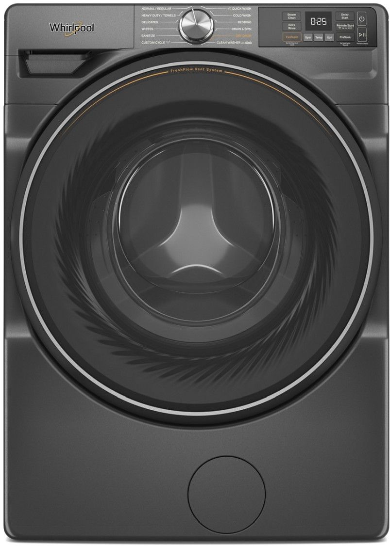 Whirlpool® 4.5 Cu. Ft. Volcano Black ENERGY STAR® Certified Front Load Washer with FreshFlow™ Vent System