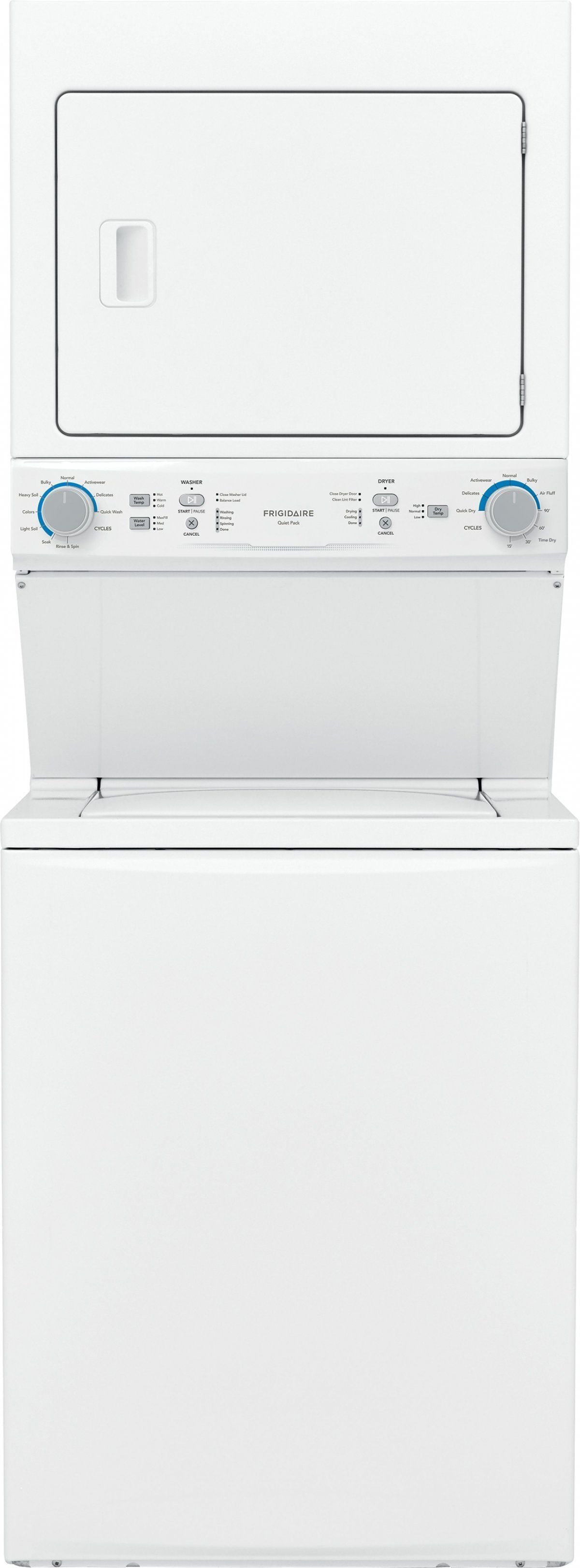Frigidaire® White 3.9 Cu. Ft. Washer, 5.6 Cu. Ft. Dryer Gas Laundry Center