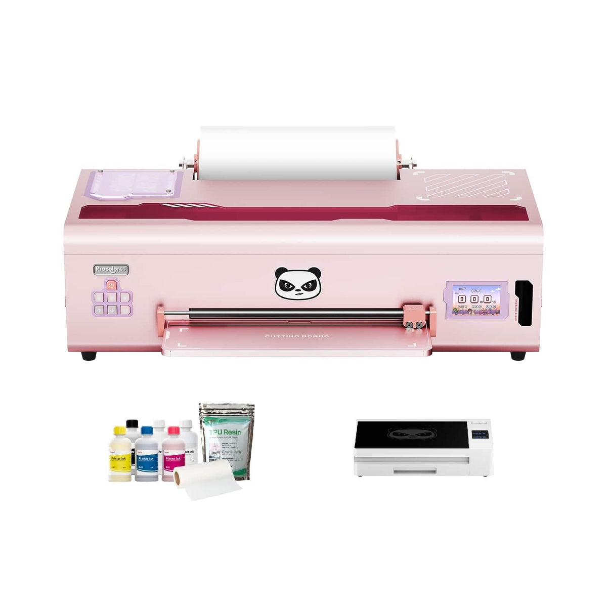Procolored – K13 Lite A3 DTF Printer with Smokeless Oven, T-Shirt Printing, LiteHead Technology for Apparel Business – Pink