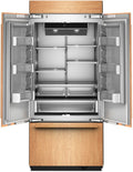 KitchenAid® 36" 20.8 Cu. Ft. Panel Ready Built-In French Door Refrigerator with Platinum Interior