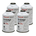 Honeywell R-1234yf Refrigerant – 4 Cans (8oz Each) with HD Brass Can Tap