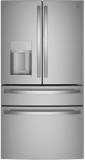 GE Profile™ 36'' 22.3 Cu. Ft. Fingerprint Resistant Stainless Smart Counter Depth French Door Refrigerator with Door In Door