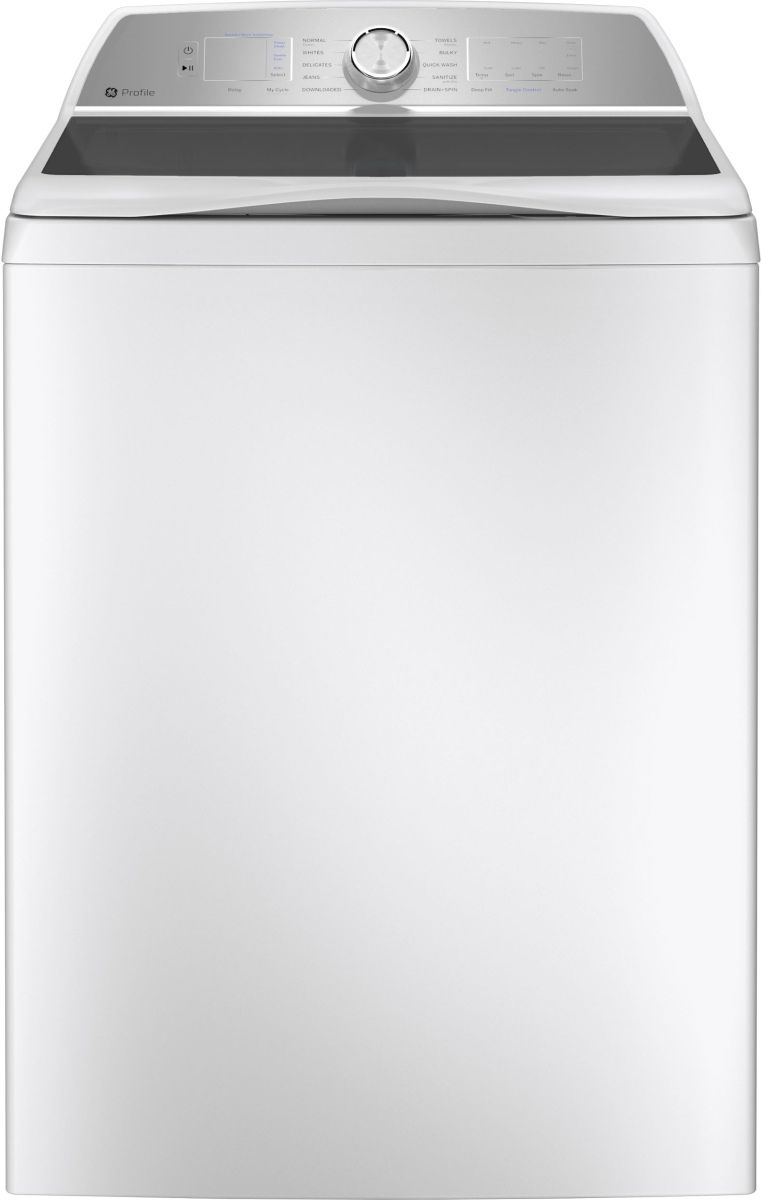 GE Profile™ 4.9 Cu. Ft. White Agitator Top Load Washer