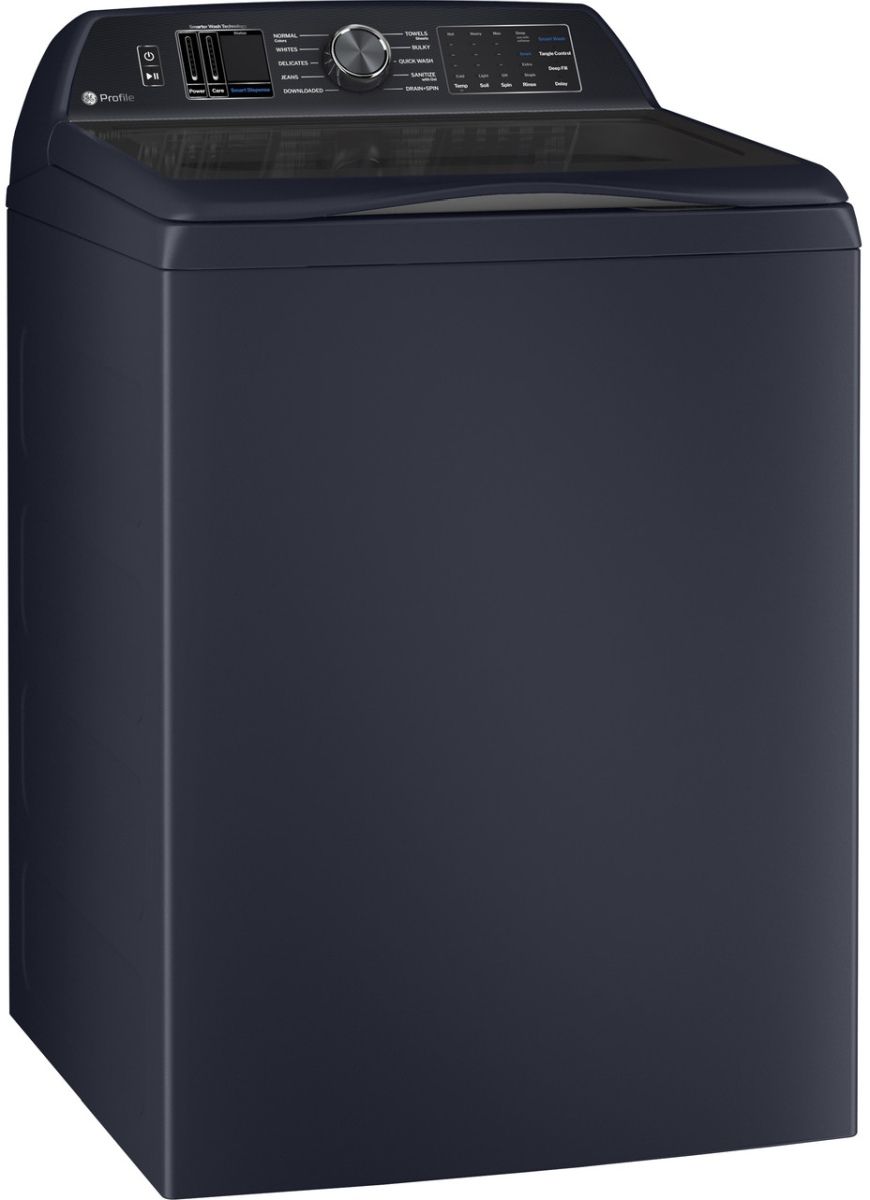 GE Profile™ 5.3 Cu. Ft. Sapphire Blue Agitator Top Load Washer