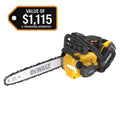 DEWALT FLEXVOLT 60V MAX 14 in. Brushless Cordless Battery Powered Top Handle Chainsaw Kit with 3.0 Ah Batteries and Charger DCCS674X2