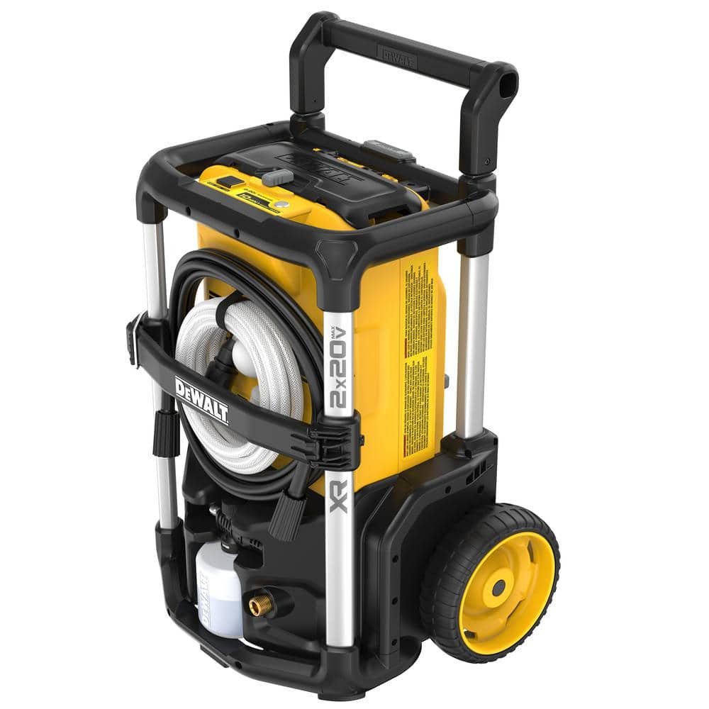 DEWALT 20V MAX 1600 PSI 1.2 GPM Cold Water Cordless Pressure Washer Kit with FLEXVOLT 12 Ah Batteries and Chargers DCPW1600Y2
