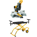 DEWALT 15 Amp Corded 12 in. Double Bevel Sliding Compound Miter Saw and 32-1/2 in. x 60 in. Rolling Miter Saw Stand DWS779WDWX726