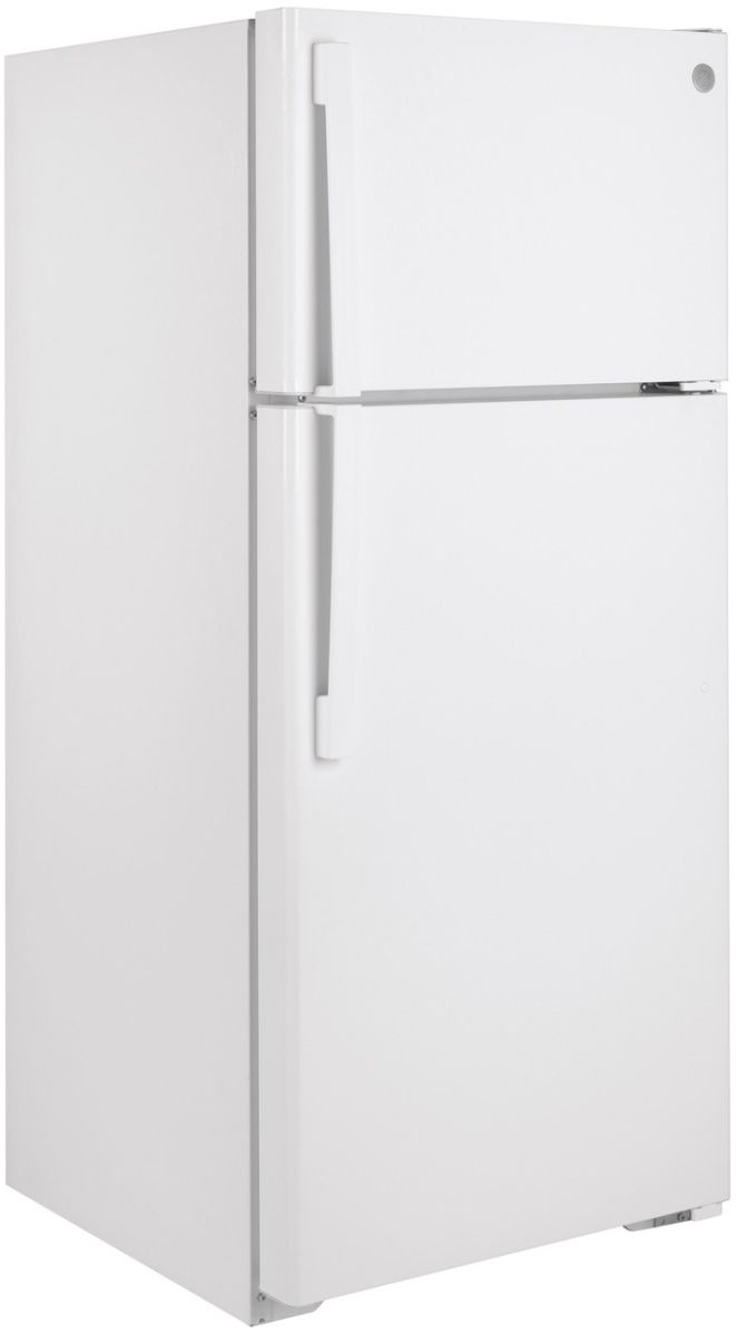 GE® 28" 16.6 Cu. Ft. White Top Freezer Refrigerator
