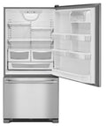 Maytag® 33" 22.1 Cu. Ft. Fingerprint Resistant Stainless Steel Bottom Freezer Refrigerator