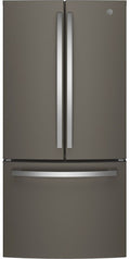 GE® 33" 18.6 Cu. Ft. Slate Counter Depth French Door Refrigerator with Internal Dispenser