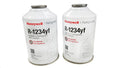Honeywell R-1234yf, Two 8-ounce Cans of Refrigerant (Brand may vary between Honeywell or National Refrigerants)