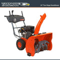 YARDMAX 26 in. 212 cc Two-stage Self-propelled Gas Snow Blower with Push-button Electric Start and Headlight YB6770